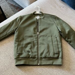 LIKE NEW Everlane Olive Green Bomber Jacket